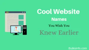 Top 9 Best and Cool Website Names You Wish You Knew Earlier